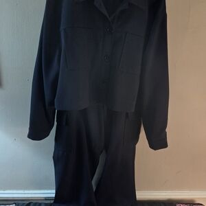 Women's Navy Pants Set